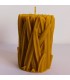 Walec z trawką 9 cm - Świeca z wosku pszczelego