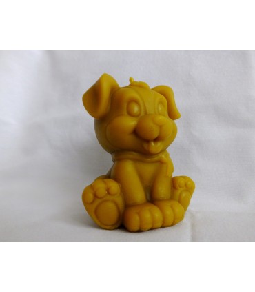 Piesek 9,5 cm - Świeczka z wosku pszczelego