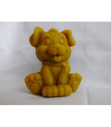 Piesek 9,5 cm - Świeczka z wosku pszczelego