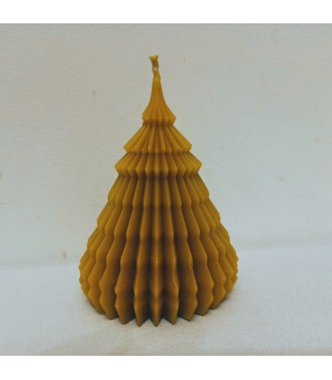 Choinka 9 nowa cm - Świeczka z wosku pszczelego