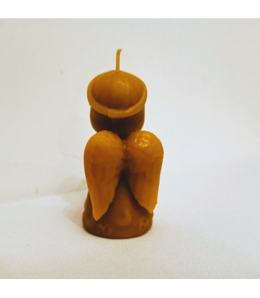 Aniołek z gwiazdką 9 cm - Świeczka z wosku pszczelego