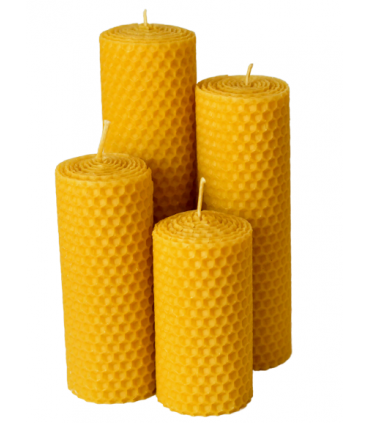 Świeca z węzy pszczelej 15 cm / 4,2 szt - Świeczka z wosku pszczelego