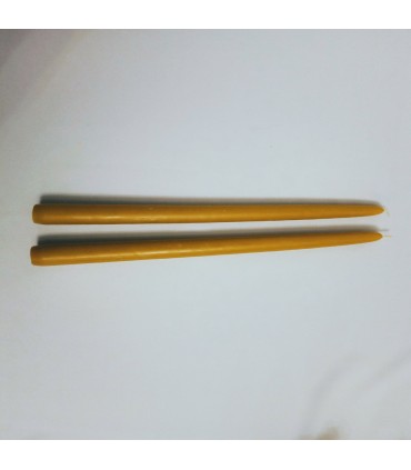 Świece do świecznika 39 cm / 2 szt - Świeczka z wosku pszczelego