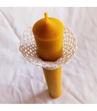 Koronkowy okapnik na świecę większy - Dodatki do świec
