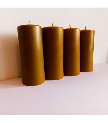 Świece ołtarzowe walec gładki 23 \ 9,5 cm 4 sztuki - świeca z wosku pszczelego