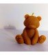 Miś chudy 8,5 cm - Świeczka z wosku pszczelego