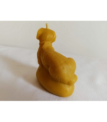 Baranek na podwyższeniu - Świeczka z wosku pszczelego