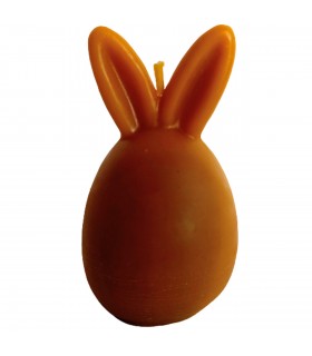 Pisanka z uszami 11 cm - Świeczka z wosku pszczelego cm