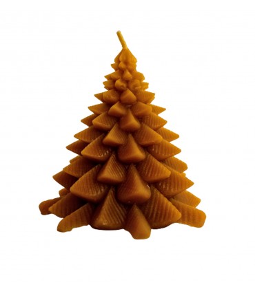 Choinka rozłożysta11 cm - Świeczka z wosku pszczelego