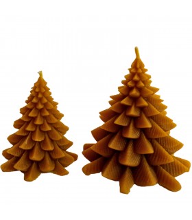 Choinki rozłożyste 9 i 11 cm  2 sztuki- Świeczki z wosku pszczelego