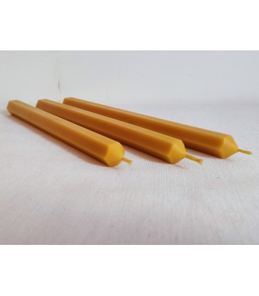 Świece do świecznika 24 cm / 3 szt - Świeczka z wosku pszczelego