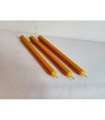 Świece do świecznika 24 cm / 3 szt - Świeczka z wosku pszczelego