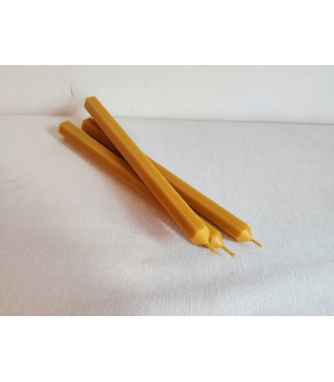 Świece do świecznika 24 cm / 3 szt - Świeczka z wosku pszczelego