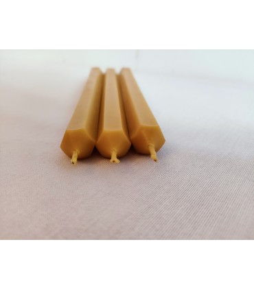 Świece do świecznika 24 cm / 3 szt - Świeczka z wosku pszczelego