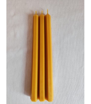 Świece do świecznika 24 cm / 3 szt - Świeczka z wosku pszczelego
