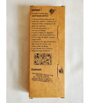 Tealight w aluminiowych osłonkach w pudełku 10 sztuk - Świeczka z wosku pszczelego