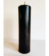 Walec gładki czarny 25 \ 6,9 cm - świeca z wosku pszczelego