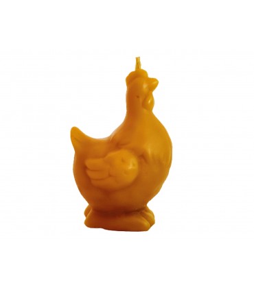 Kura 8,2 cm - Świeczka z wosku pszczelego