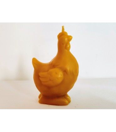 Kura 8,2 cm - Świeczka z wosku pszczelego