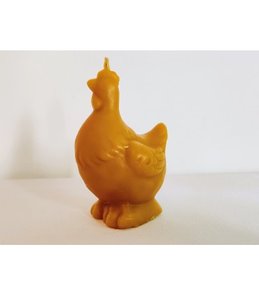 Kura 8,2 cm - Świeczka z wosku pszczelego