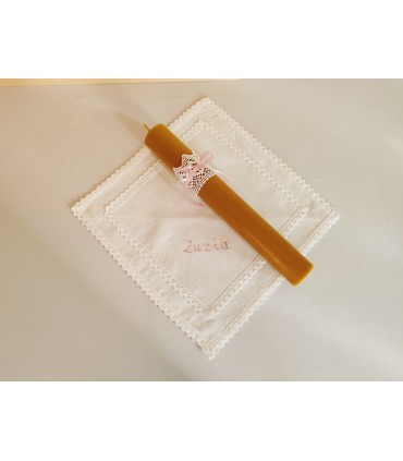 Lniana szatka do Chrztu Świętego