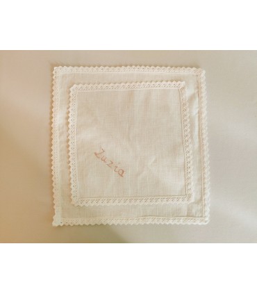 Lniana szatka do Chrztu Świętego