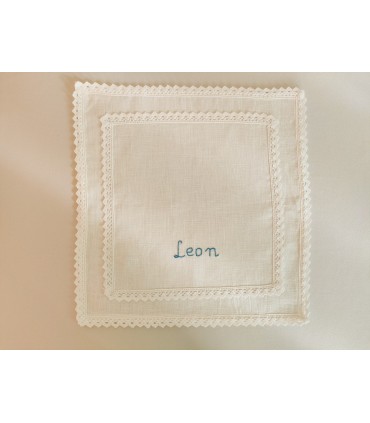 Lniana szatka do Chrztu Świętego