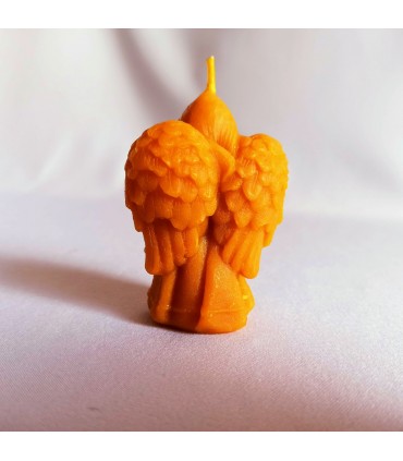 Aniołek mały z książką - Świeczka z wosku pszczelego