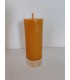Walec gładki 15 \ 5,7 cm z okuciem - świeca z wosku pszczelego