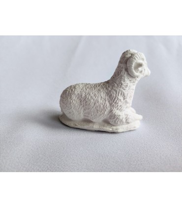Baranek do koszyczka Wielkanocnego 5 sztuk- figurka z gipsu