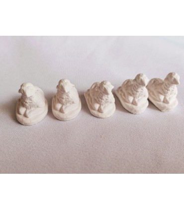 Malutki baranek 5 sztuk- figurka z gipsu