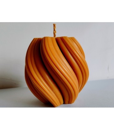 Duża ozdobna świeca -świeca z wosku pszczelego