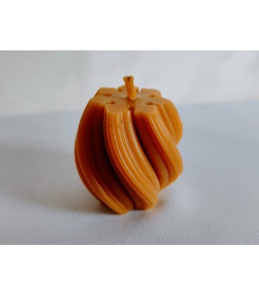 Mała ozdobna świeca -świeca z wosku pszczelego