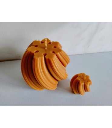 Zestaw ozdobnych świec -świeca z wosku pszczelego