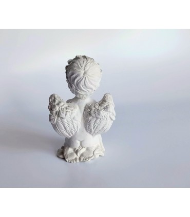 Aniołek z klęczący 12 cm - figurka z gipsu