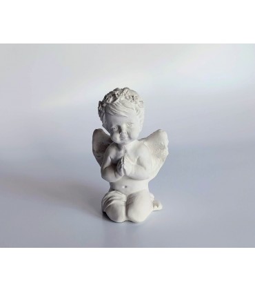 Aniołek z klęczący 12 cm - figurka z gipsu