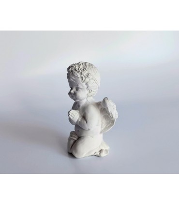 Aniołek z klęczący 12 cm - figurka z gipsu
