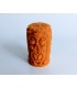 Walec z ornamentem 9,5 cm - Świeca z wosku pszczelego