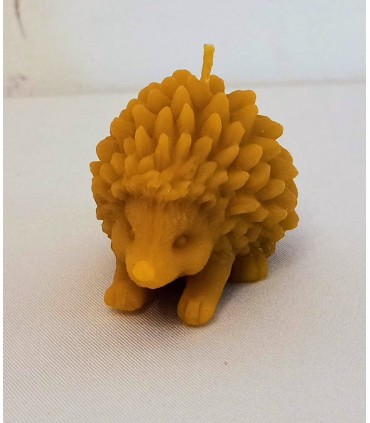 Malutki jeż - Świeczka z wosku pszczelego