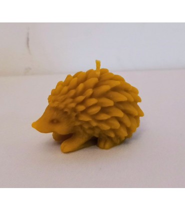 Malutki jeż - Świeczka z wosku pszczelego