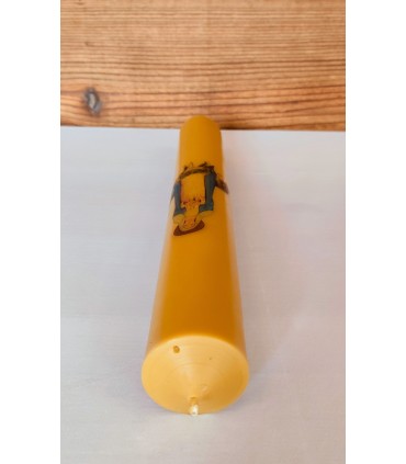 Gromnica jak dawniej z Maryją i wilkami - Świeca z wosku pszczelego