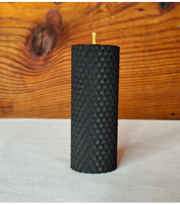 Świeca z węzy pszczelej czarna 10 cm / 4,2 szt - Świeczka z wosku pszczelego