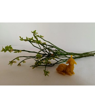 Baranek mini - Świeczka z wosku pszczelego