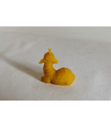 Baranek mini - Świeczka z wosku pszczelego