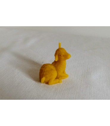 Baranek mini - Świeczka z wosku pszczelego