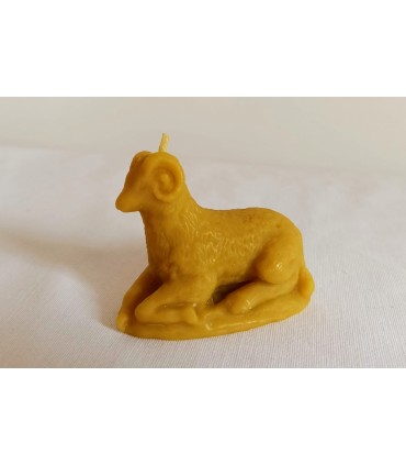 Baranek - Świeczka z wosku pszczelego