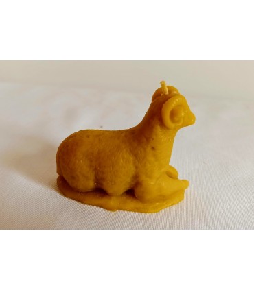 Baranek - Świeczka z wosku pszczelego