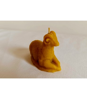 Baranek - Świeczka z wosku pszczelego