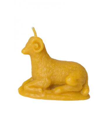 Baranek - Świeczka z wosku pszczelego