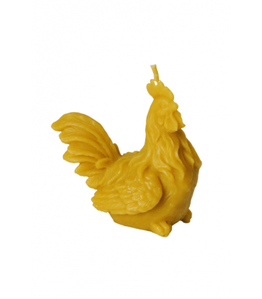 Kogut siedzący - Świeczka z wosku pszczelego